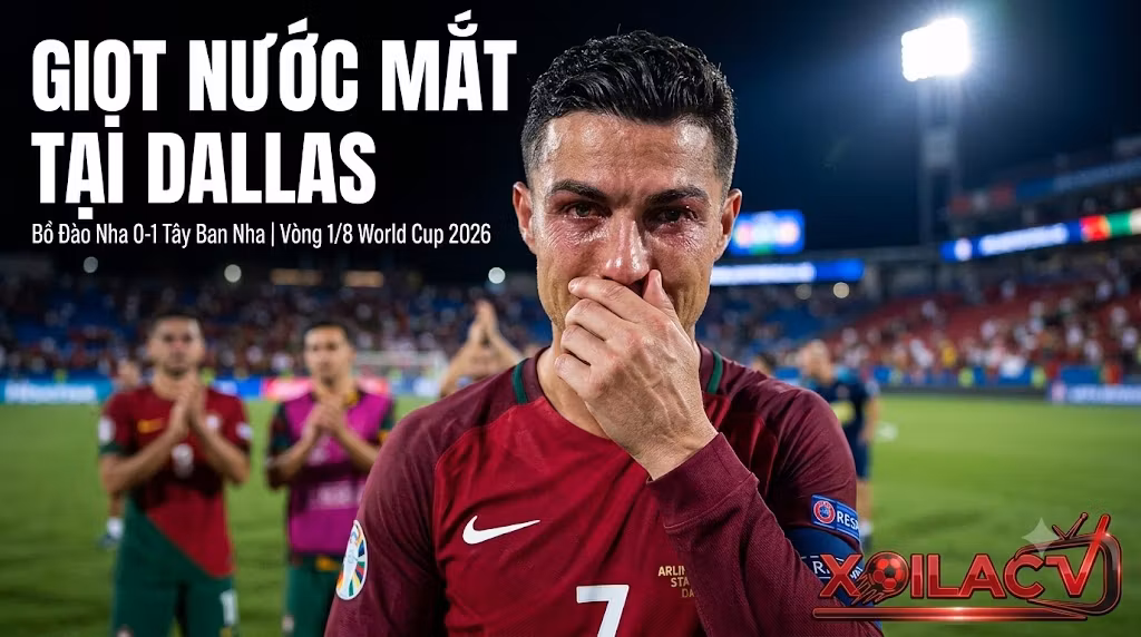 Giọt nước mắt Ronaldo: Giấc mơ World Cup 2026 khép lại cay đắng